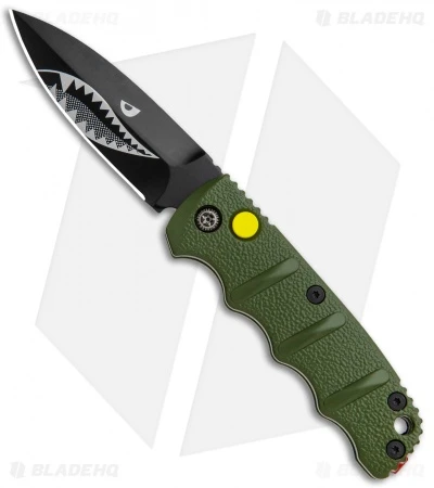 Boker Mini Warhawk Kalashnikov Dagger Automatic Knife Green (2.5" Black D2) 3 Boker Mini Warhawk Kalashnikov Dagger Automatic Knife Green (2.5" Black D2)