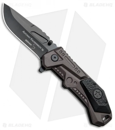 Boker Plus AK-16 Kalashnikov Liner Lock Knife (3.5" Black) 01KAL16 3 Boker Plus AK-16 Kalashnikov Liner Lock Knife (3.5" Black) 01KAL16