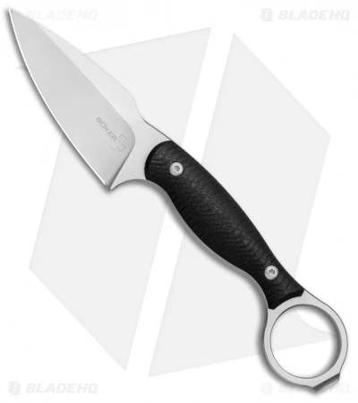 Boker Plus Accomplice Fixed Blade Knife Black G-10 (3.1" Satin) 3 Boker Plus Accomplice Fixed Blade Knife Black G-10 (3.1" Satin)