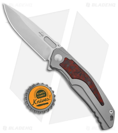 Boker Plus Aphex Mini Frame Lock Knife Titanium/Red Marble CF (3" Satin) 1BO197 6 Boker Plus Aphex Mini Frame Lock Knife Titanium/Red Marble CF (3" Satin) 1BO197 - Image 4