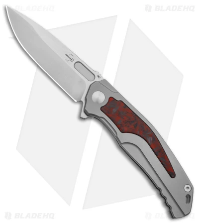 Boker Plus Aphex Mini Frame Lock Knife Titanium/Red Marble CF (3" Satin) 1BO197 3 Boker Plus Aphex Mini Frame Lock Knife Titanium/Red Marble CF (3" Satin) 1BO197
