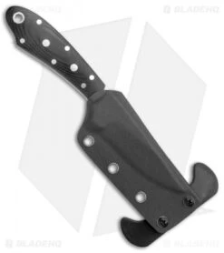 Boker Plus Backdrop Yurco Fixed Blade Knife Black G-10 (3.5" Satin) 02BO028 -Boker Boker Plus Backdrop Yurco Fixed Blade Black G 10 Satin 02BO028 BHQ 118384 jr sheath