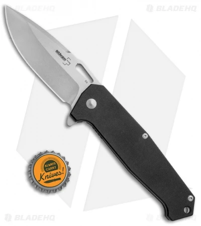 Boker Plus Burke Hitman Frame Lock Knife Black G10 (3.625" D2 Stonewash) 01BO776 6 Boker Plus Burke Hitman Frame Lock Knife Black G10 (3.625" D2 Stonewash) 01BO776 - Image 4