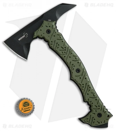 Boker Plus Chicken Hawk 9" Tomahawk Axe OD Green G-10 / SK5 Steel 09BO114 6 Boker Plus Chicken Hawk 9" Tomahawk Axe OD Green G-10 / SK5 Steel 09BO114 - Image 4
