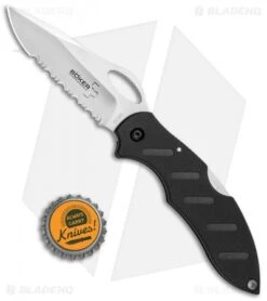 Boker Plus Action R Lockback Knife Black G-10 (3" Satin Serr) 01BO094 -Boker Boker Plus Fastback Black G 10 01BO094 BHQ 80763 jr bottlecap