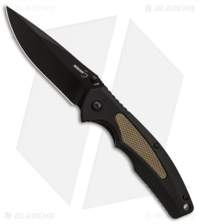Boker Plus Gemini NGA Spring Assisted Knife Black/Coyote (3.5" Black) 01BO502 3 Boker Plus Gemini NGA Spring Assisted Knife Black/Coyote (3.5" Black) 01BO502