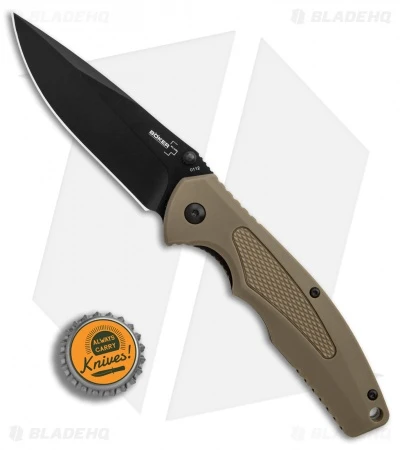 Boker Plus Gemini NGA Spring Assisted Knife Coyote (3.5" Black) 01BO501 6 Boker Plus Gemini NGA Spring Assisted Knife Coyote (3.5" Black) 01BO501 - Image 4