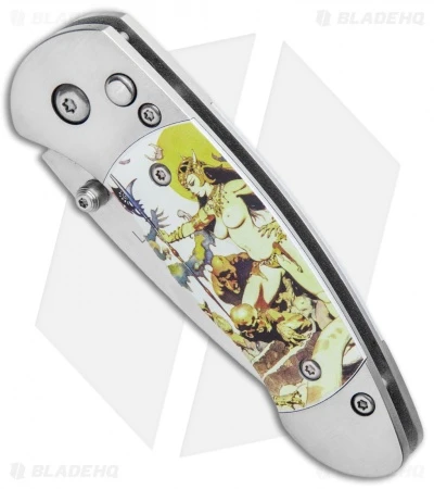 Boker Plus Gordito Frazetta "Ghoul Queen" Folding Knife (2.25" Satin) 4 Boker Plus Gordito Frazetta "Ghoul Queen" Folding Knife (2.25" Satin) - Image 2