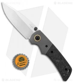 Boker Plus Gulo Pro Liner Lock Knife Black CF (3.6" Satin) -Boker Boker Plus Gulo Pro Bolster Marble CF Satin 01BO177 BHQ 131460 jr bottlecap