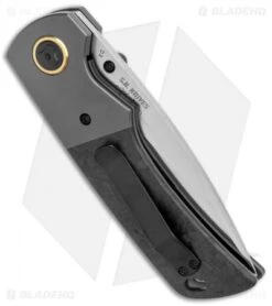 Boker Plus Gulo Pro Liner Lock Knife Black CF (3.6" Satin) -Boker Boker Plus Gulo Pro Bolster Marble CF Satin 01BO177 BHQ 131460 jr sde