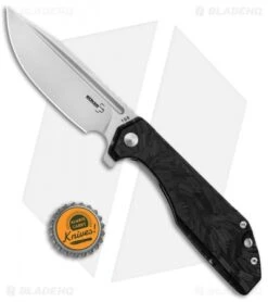 Boker Plus JB Stout Lateralus Flipper Knife Shred Carbon Fiber (3.6" Stonewash) -Boker Boker Plus JB Stout Lateralus Flipper SW 01BO708 BHQ 126447 jr bottlecap
