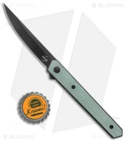 Boker Plus Kwaiken Air Mini Liner Lock Knife Jade G-10 (3" Black) -Boker Boker Plus Kwaiken Air Mini Jade 01BO331 BHQ 136236 jr bottlecap