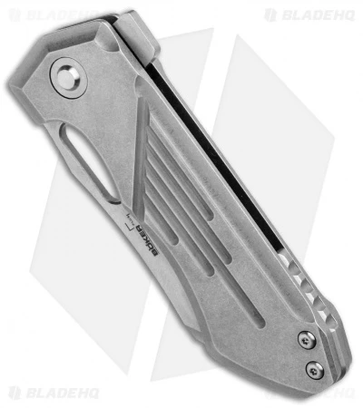 Boker Plus Leviathan Frame Lock Knife Stainless (3.1" Stonewashed) 01BO752 4 Boker Plus Leviathan Frame Lock Knife Stainless (3.1" Stonewashed) 01BO752 - Image 2