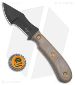 Boker Plus Micro Tracker Fixed Blade Knife Brown Micarta (3.3" Black) 02BO076 -Boker Boker Plus Micro Tracker FBK Brown Micarta 3in Black BHQ 146734 td size