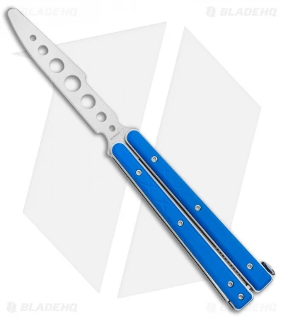Boker Plus Mini Balisong Trainer Blue G-10 (3.25" Satin) 01BO716SOI 3 Boker Plus Mini Balisong Trainer Blue G-10 (3.25" Satin) 01BO716SOI