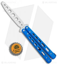 Boker Plus Mini Balisong Trainer Blue G-10 (3.25" Satin) 01BO715SOI 10 Boker Plus Mini Balisong Trainer Blue G-10 (3.25" Satin) 01BO715SOI -Boker Boker Plus Mini Balisong Trainer Blue Holes G 10 Satin 01BO715SOI BHQ 99636 jr bottlecap