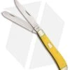 Boker Plus Mini Trapper Pocket Knife Yellow (3.125" Satin) 01BO294Y -Boker Boker Plus Mini Trapper Yellow 01BO294Y BHQ 40629 jr