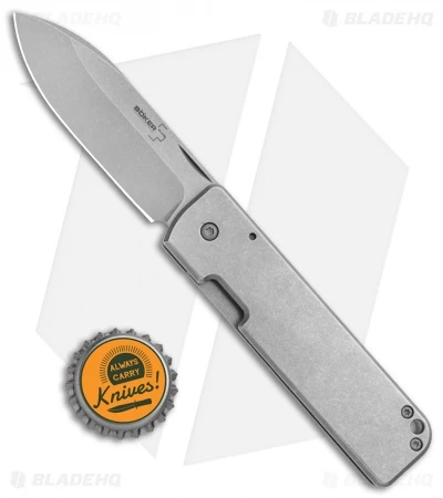 Boker Plus Panchenko Lancer Frame Lock Knife Stainless (2.76" Stonewash) 01BO464 6 Boker Plus Panchenko Lancer Frame Lock Knife Stainless (2.76" Stonewash) 01BO464 - Image 4