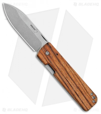 Boker Plus Panchenko Lancer 42 Frame Lock Knife Zebrawood (2.75" SW) 01BO466 3 Boker Plus Panchenko Lancer 42 Frame Lock Knife Zebrawood (2.75" SW) 01BO466