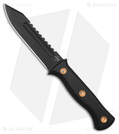 Boker Plus Pilot Knife Fixed Blade Black G-10 (5.3" Black Serr D2) 02BO074 3 Boker Plus Pilot Knife Fixed Blade Black G-10 (5.3" Black Serr D2) 02BO074