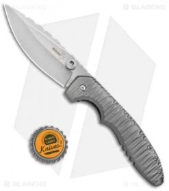 Boker Plus Ram Maramba Sulaco Knife Titanium (3.75" Stonewash) 01BO034 -Boker Boker Plus Ram Maramba Sulaco Ti SW 01BO034 BHQ 67851 jr bottlecap 2