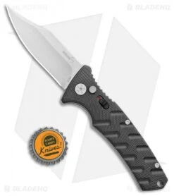 Boker Plus Strike Bowie Automatic Knife Black (3.25" Stonewash D2) 11 Boker Plus Strike Bowie Automatic Knife Black (3.25" Stonewash D2) -Boker Boker Plus Strike Bowie Auto Black SW 01BO429NSOI BHQ 97034 jr bottlecap