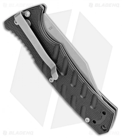 Boker Plus Strike Bowie Automatic Knife Black (3.25" Stonewash D2) 5 Boker Plus Strike Bowie Automatic Knife Black (3.25" Stonewash D2) - Image 3