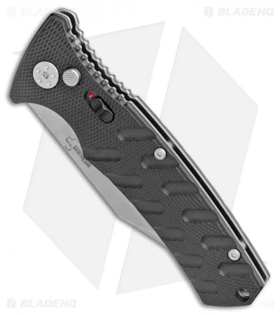Boker Plus Strike Bowie Automatic Knife Black (3.25" Stonewash D2) 4 Boker Plus Strike Bowie Automatic Knife Black (3.25" Stonewash D2) - Image 2
