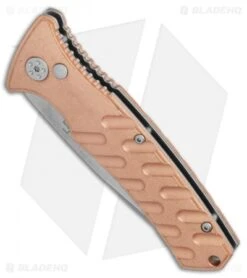 Boker Plus Strike Copper Automatic Knife (3.25" Stonewash) -Boker Boker Plus Strike Copper Automatic Knife 3.25 Stonewash BHQ 99645 LS Spine