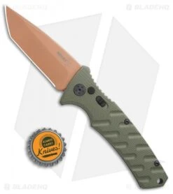 Boker Strike Tanto Desert Warrior Automatic Knife OD Green (3.25" Copper D2) 13 Boker Strike Tanto Desert Warrior Automatic Knife OD Green (3.25" Copper D2) -Boker Boker Plus Strike Tanto Desert Warrior OD Green copper BHQ 68520 jr bottlecap