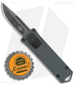 Boker Plus USB OTF Automatic Knife Gray Aluminum (1.7" Black SW) -Boker Boker Plus USB OTF Auto Gray Aluminum Black SW BHQ 125998 jr bottlecap