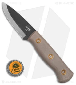 Boker Plus Vigtig Fixed Blade Knife Brown Micarta (3.5" Black) 02BO075 -Boker Boker Plus Vigtig FBK Brown Micarta 3in Black BHQ 146732 td size