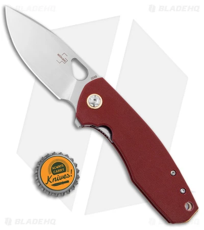 Boker Plus Voxnaes Little Friend Liner Lock Knife Burgundy G-10 (3" Satin S35VN) 6 Boker Plus Voxnaes Little Friend Liner Lock Knife Burgundy G-10 (3" Satin S35VN) - Image 4
