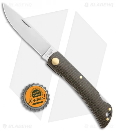 Boker Rangebuster Lockback Knife Green Linen Micarta (3" Satin) 111914 6 Boker Rangebuster Lockback Knife Green Linen Micarta (3" Satin) 111914 - Image 4