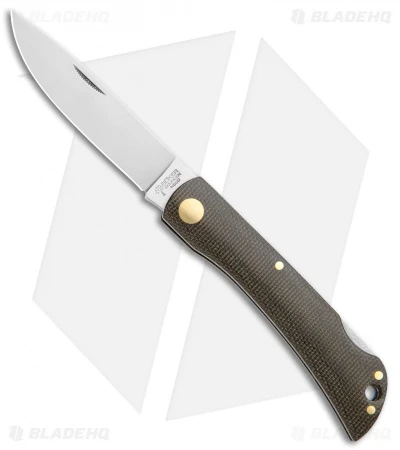 Boker Rangebuster Lockback Knife Green Linen Micarta (3" Satin) 111914 3 Boker Rangebuster Lockback Knife Green Linen Micarta (3" Satin) 111914