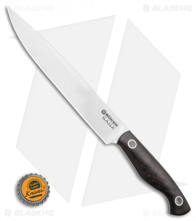 Boker Vox Saga 7.5" Carving Kitchen Knife Grenadill Wood 4 Boker Vox Saga 7.5" Carving Kitchen Knife Grenadill Wood - Image 3