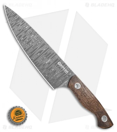 Boker Vox Saga 7.75" Damascus Chef's Kitchen Knife Castle Wood 5 Boker Vox Saga 7.75" Damascus Chef's Kitchen Knife Castle Wood - Image 3