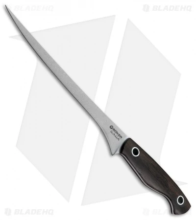 Boker Vox Saga 7.75" Fillet Kitchen Knife Grenadill Wood 3 Boker Vox Saga 7.75" Fillet Kitchen Knife Grenadill Wood