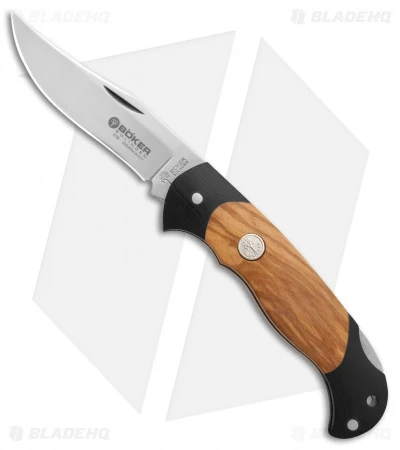 Boker Scout Lightweight Lockback Knife Olive Wood (3.1" Satin) 112095 3 Boker Scout Lightweight Lockback Knife Olive Wood (3.1" Satin) 112095
