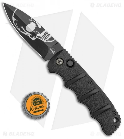 Boker Skull Kalashnikov Dagger Automatic Knife (3.25" Black D2) 7 Boker Skull Kalashnikov Dagger Automatic Knife (3.25" Black D2) - Image 5