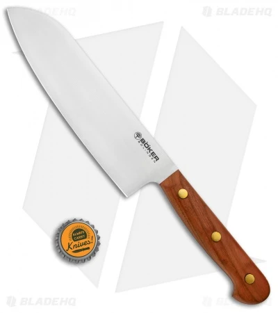 Boker Cottage-Craft 6.75" Santoku Kitchen Knife Plum Wood 5 Boker Cottage-Craft 6.75" Santoku Kitchen Knife Plum Wood - Image 3