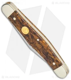 Boker Stockman 150th Anniversary Edition Pocket Knife Curly Birch Wood 115985 -Boker Boker Stockman 150 Anniversary Edition Curly Birch Wood 115985 BHQ 117263 jr spine