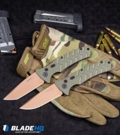 Boker Strike Tanto Desert Warrior Automatic Knife OD Green (3.25" Copper D2) 17 Boker Strike Tanto Desert Warrior Automatic Knife OD Green (3.25" Copper D2) -Boker Boker Strike Drop Point Desert Warrior Automatic Knife OD Green Copper BHQ 70998 kp tactical webv