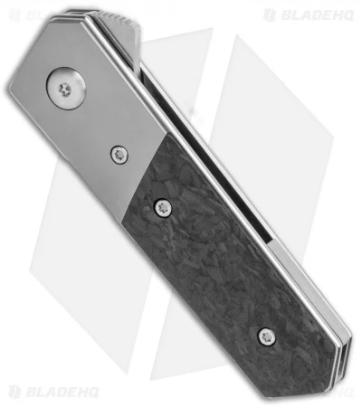 Boker Stubby Kwaiken Exclusive Flipper Knife Marble CF/Ti (2" Satin) 4 Boker Stubby Kwaiken Exclusive Flipper Knife Marble CF/Ti (2" Satin) - Image 2