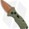 Boker Stubby Strike Desert Warrior CA Legal Auto Knife OD Green (1.9" Copper)