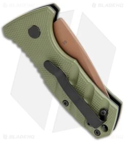 Boker Stubby Strike Desert Warrior CA Legal Auto Knife OD Green (1.9" Copper) -Boker Boker Stubby Strike CA Legal Auto OD Green Copper 01BO443NSOI BHQ 99649 jr side large