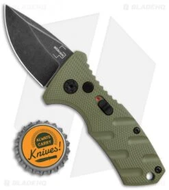 Boker Stubby Strike CA Legal Automatic Knife OD Green (1.9" Smokewash D2) 9 Boker Stubby Strike CA Legal Automatic Knife OD Green (1.9" Smokewash D2) -Boker Boker Stubby Strike CA Legal Auto OD Green Smokewash 01BO442NSOI BHQ 99648 jr bottlecap