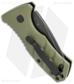 Boker Stubby Strike CA Legal Automatic Knife OD Green (1.9" Smokewash D2) 8 Boker Stubby Strike CA Legal Automatic Knife OD Green (1.9" Smokewash D2) -Boker Boker Stubby Strike CA Legal Auto OD Green Smokewash 01BO442NSOI BHQ 99648 jr side