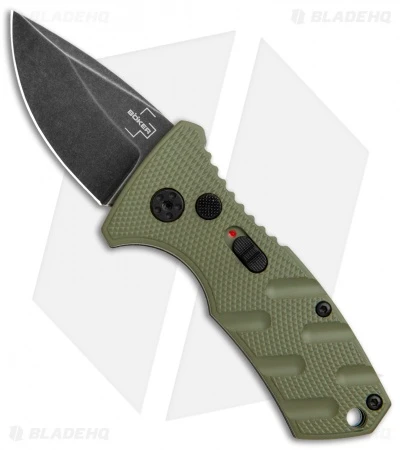 Boker Stubby Strike CA Legal Automatic Knife OD Green (1.9" Smokewash D2) 3 Boker Stubby Strike CA Legal Automatic Knife OD Green (1.9" Smokewash D2)