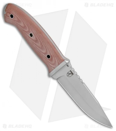 Boker T3 Fixed Blade Knife Brown Micarta (4.25" Satin) 4 Boker T3 Fixed Blade Knife Brown Micarta (4.25" Satin) - Image 2